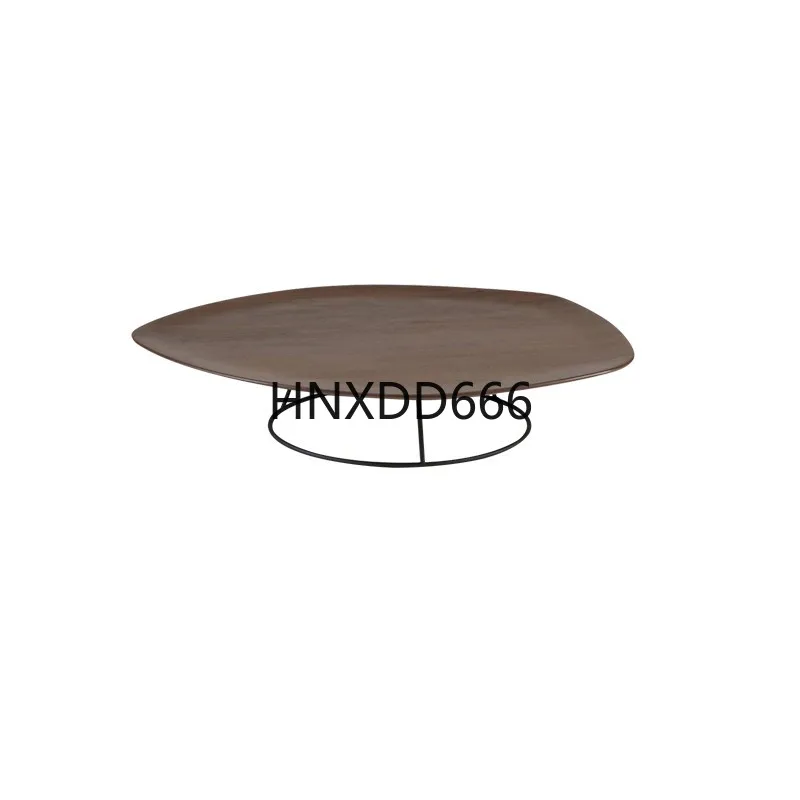 

Full solid wood coffee table modern living room freehand high and low combination