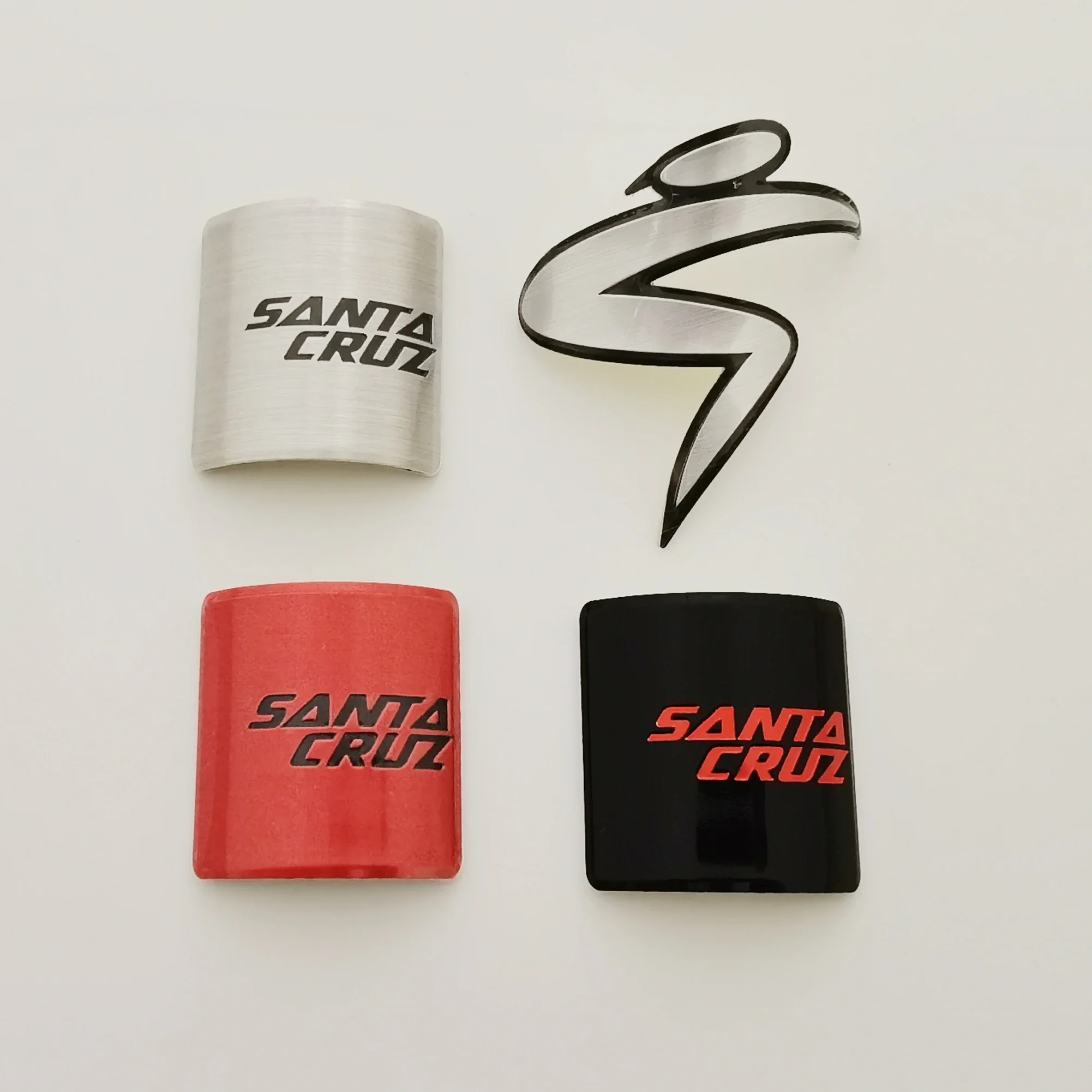 For Santa Cruz Bike Badge, Mountain Bicycle Sticker, DIY Personalized Decorative Sign, Soft Aluminum Alloy Sticker 