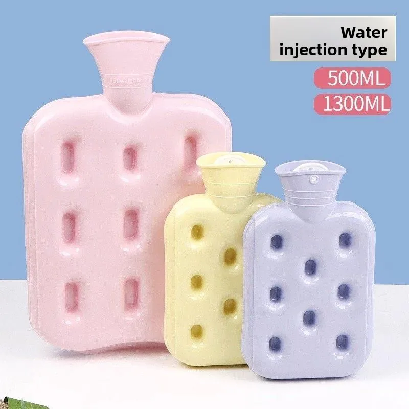 

Heatable Water Bottle Pad Warm Foot Hand Belly Waist Blanket for Girls Explosive Proof Honeycomb Air Cuion Hot Water Bag