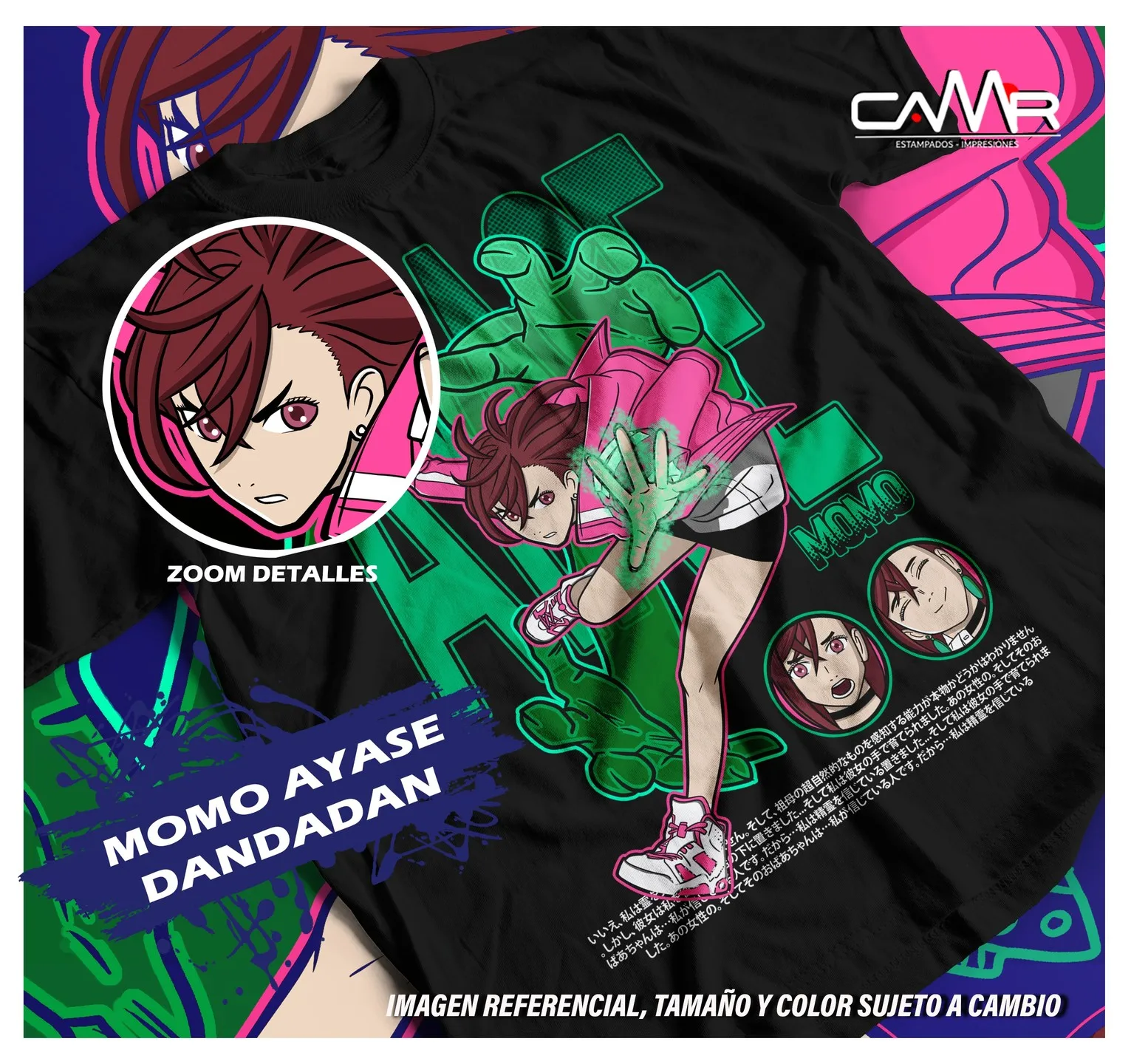 Momo Ayase Dandadan Okarun T-shirt Gift For Anime Fans Exclusive Shirt All Size