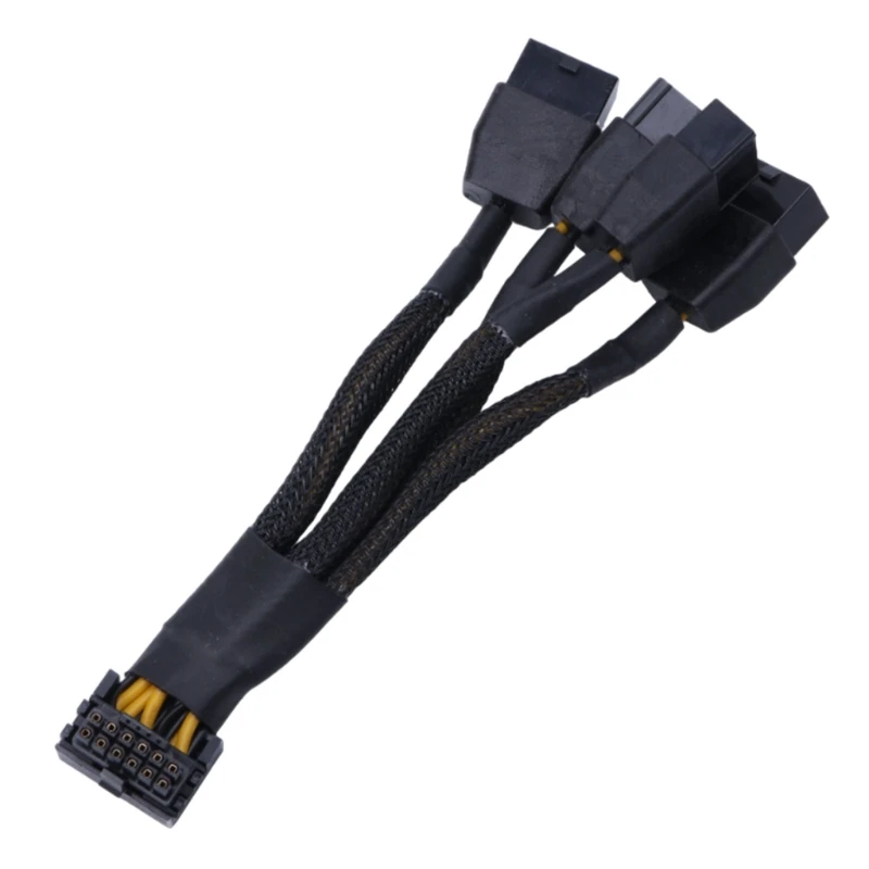 

New 18AWG 4x 8pin PCI-e to 16Pin(12+4) PCIE 5.0 12VHPWR Connectors 16P Extension