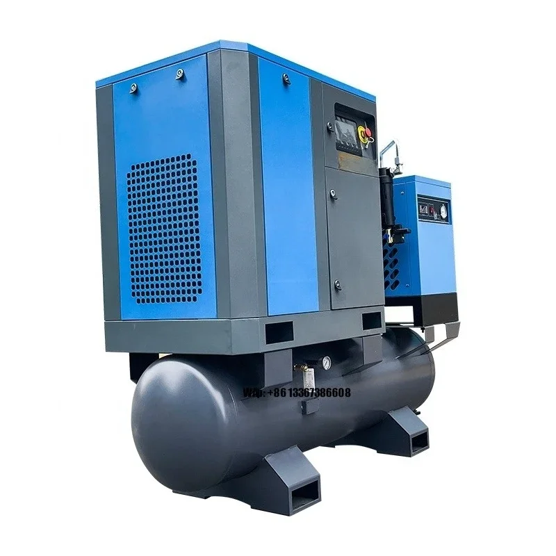 Silent 30HP Screw Air Compressor Dryer System Compressed Air Dryer Refrigerated Air Compressor with Dryer