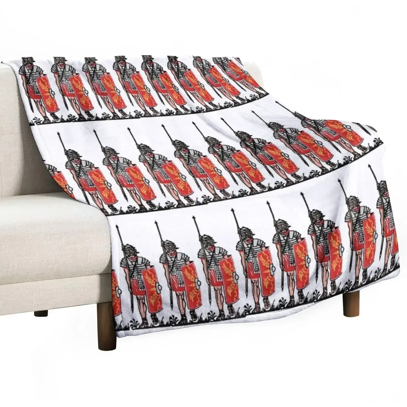 

Marching Roman legionaries Throw Blanket Decorative Sofa Thermal warm winter Flannel Fabric Blankets