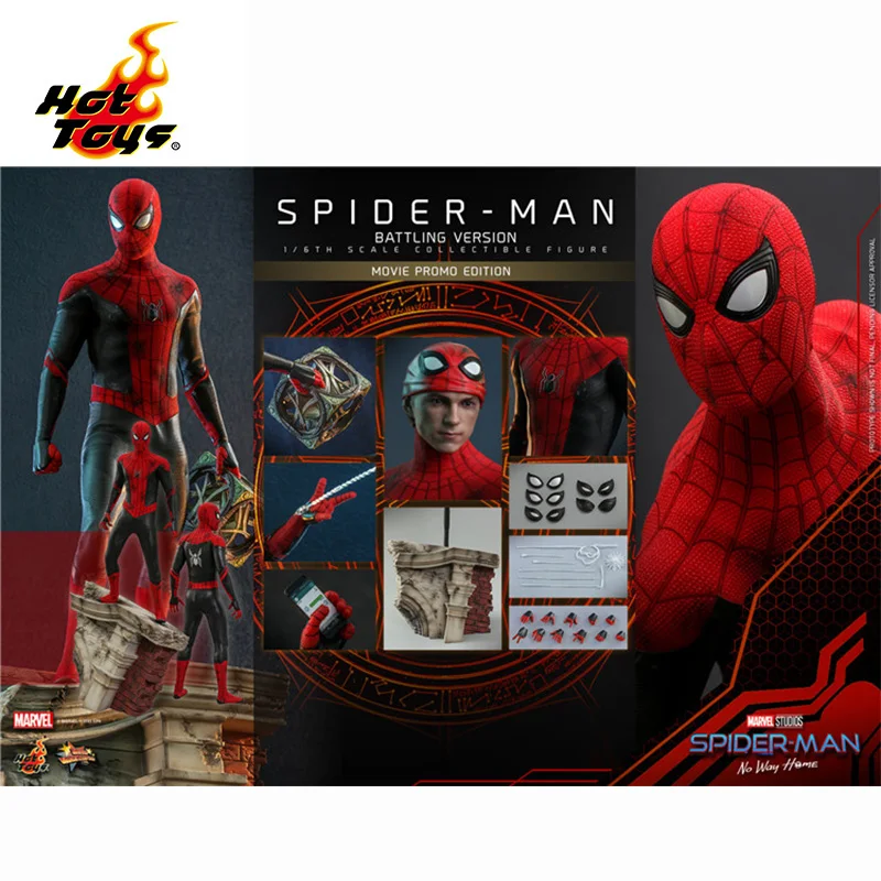 InStock Original Hottoys 1/6HT MMS625 Spider-Man No Way Home SpiderMan Anime Action Figures Collectible Model Toys  S.H.Figuarts