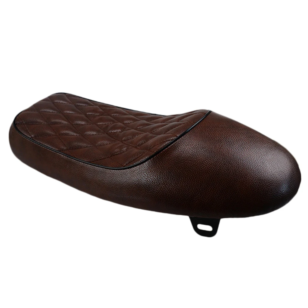 Motorcycle Seat Vintage Cushion Saddle pad with Diamond Stiching 0 0 0 550 750 - Brown