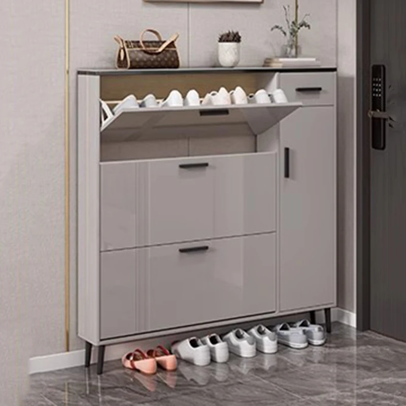 모던 오거나이저 신발 선반 현관 거실 럭셔리 박스 디자이너 우든 신발 캐비닛 수납 가구 호텔 가구