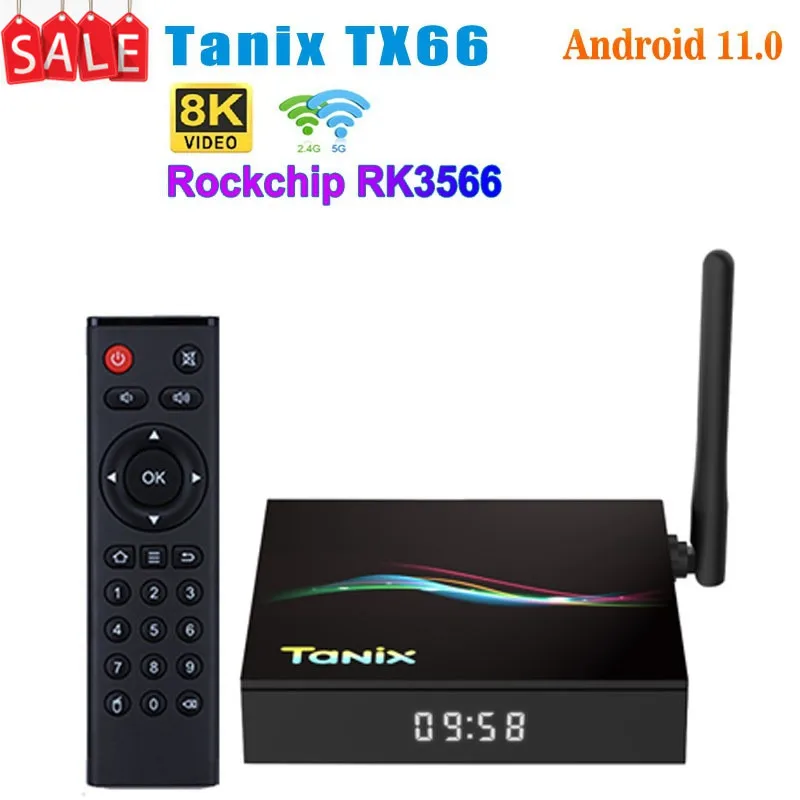 TX66 Android 11 TV box Rockchip RK3566 4GB 32GB 5G Wifi BT5.0 Set Top Box