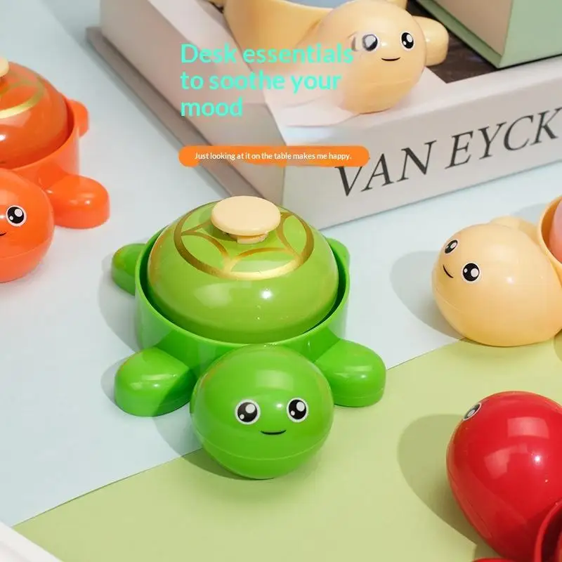 Cute Cartoon Turtle Press Answer Bell Desktop Call Bell for Cafe Counter Reception Family Game Reward Toy
