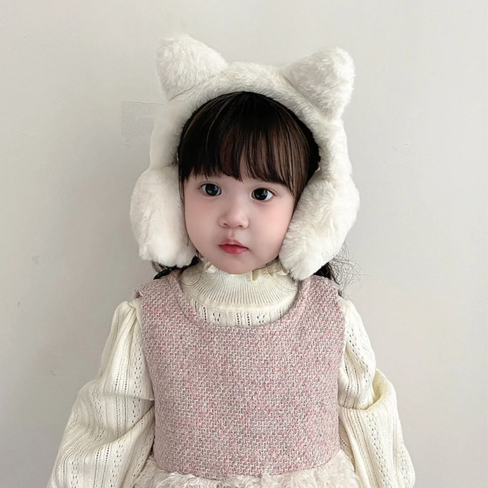 かわいいぬいぐるみ猫の爪イヤーマフ快適な防風イヤーウォーマー耳保護調節可能なイヤーカバー屋外乗馬アクセサリー