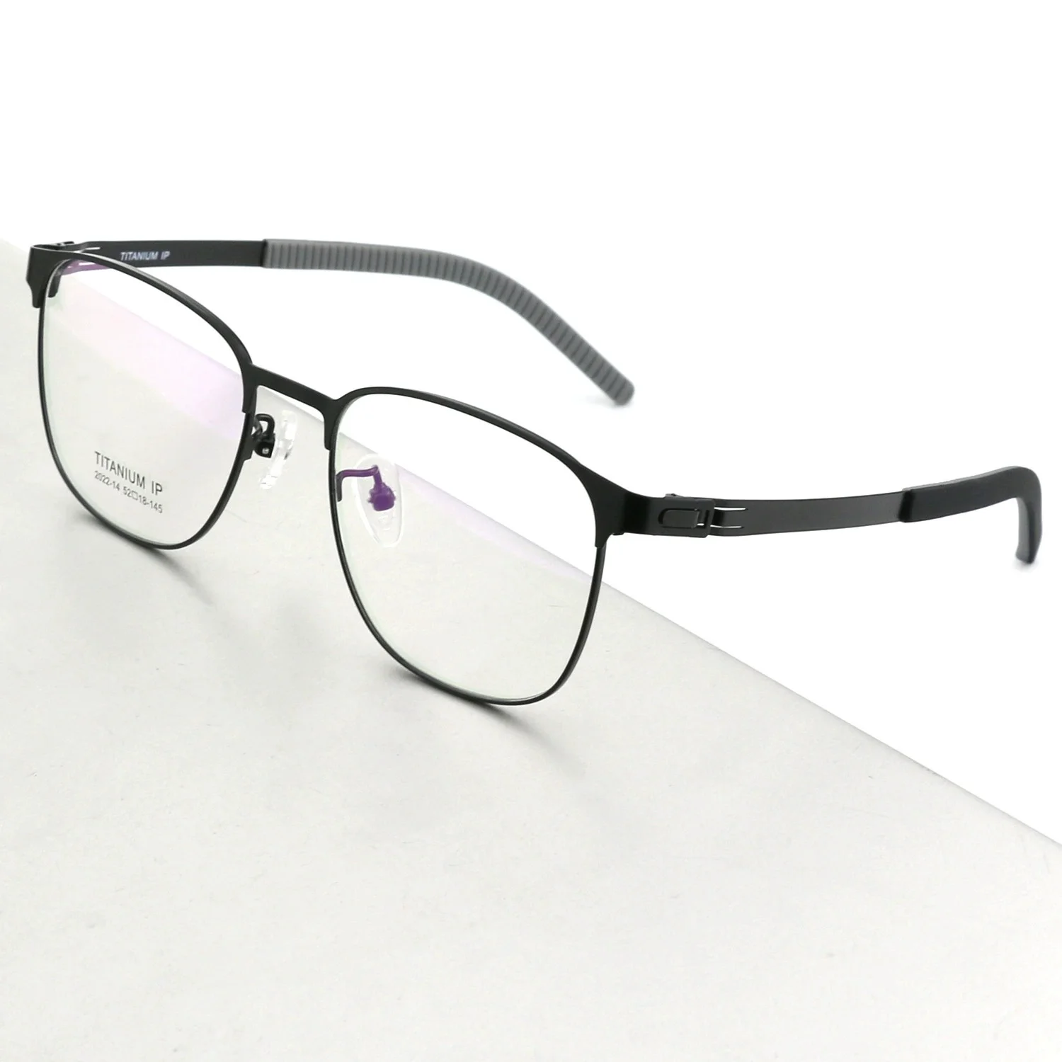 Belight البصرية بدون مسامير لينة عدم الانزلاق المطاط نهاية تلميح كامل حافة تصميم الرجال النساء التيتانيوم النظارات إطار مشهد 202214