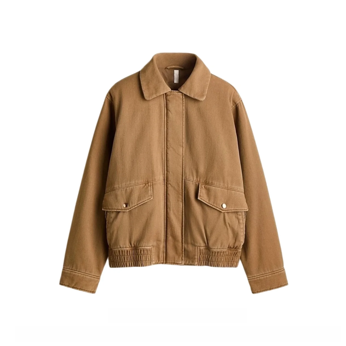 Casual Versatile Jacket Style Cotton Outerwear Simple Fashion Women's Clothing 2026 Autumn New Arrival Short Coat Zipper Closure