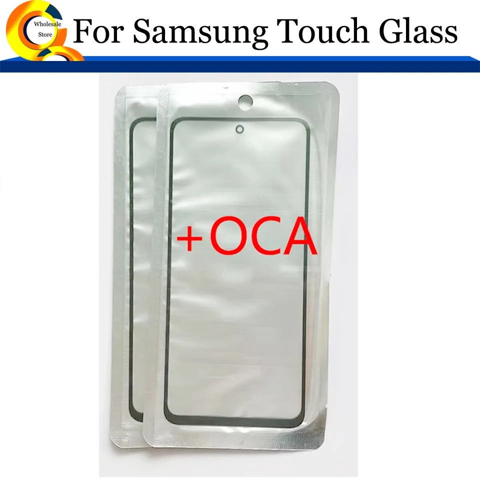 10Pcs\Lot Szkło przednie ekranu dotykowego z OCA do Samsung Galaxy A05 A05s A55 A35 A25 A54 A34 A24 A15 A14 4G 5G Naprawa szkła zewnętrznego — zdjęcie 3