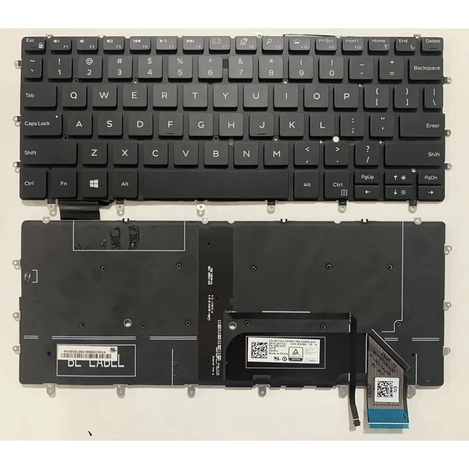 US laptop keyboard for Dell XPS 13-9370 9317 9380 9305 7390 P82G 9365 P71G001