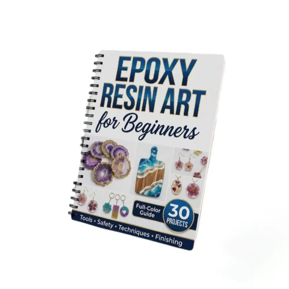 Step-by-Step Epoxy Resin Art Handbook 30 Projects Creative Essential Guide Notebook Illustrated Beginner DIY Crafts Book