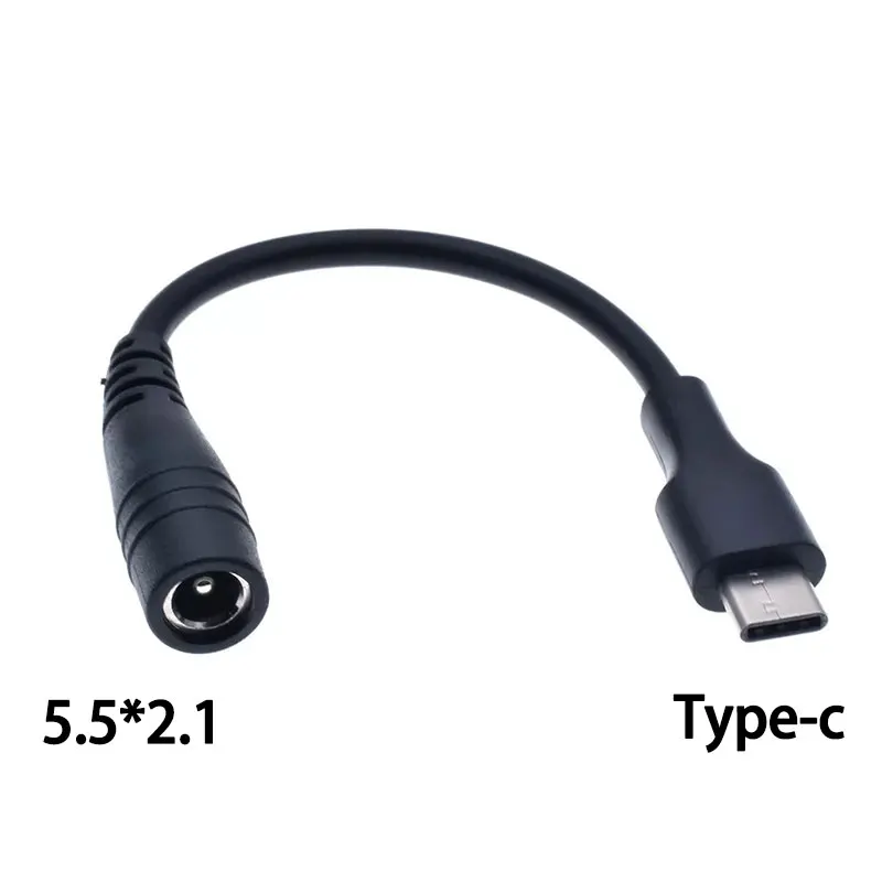 5.5*2.1mm DC Power Plug Waterproof Jacket Female To Micro USB / Mini USB / Type C Male Adapter Cable