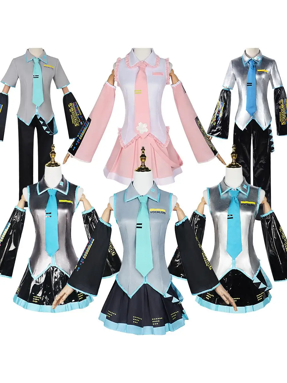 子供用アニメコスプレ衣装-フューチャーサウンドミク-フォーマル衣装-ボーカロイドコスプレ衣装-アニメテーマの子供用ドレスアップ