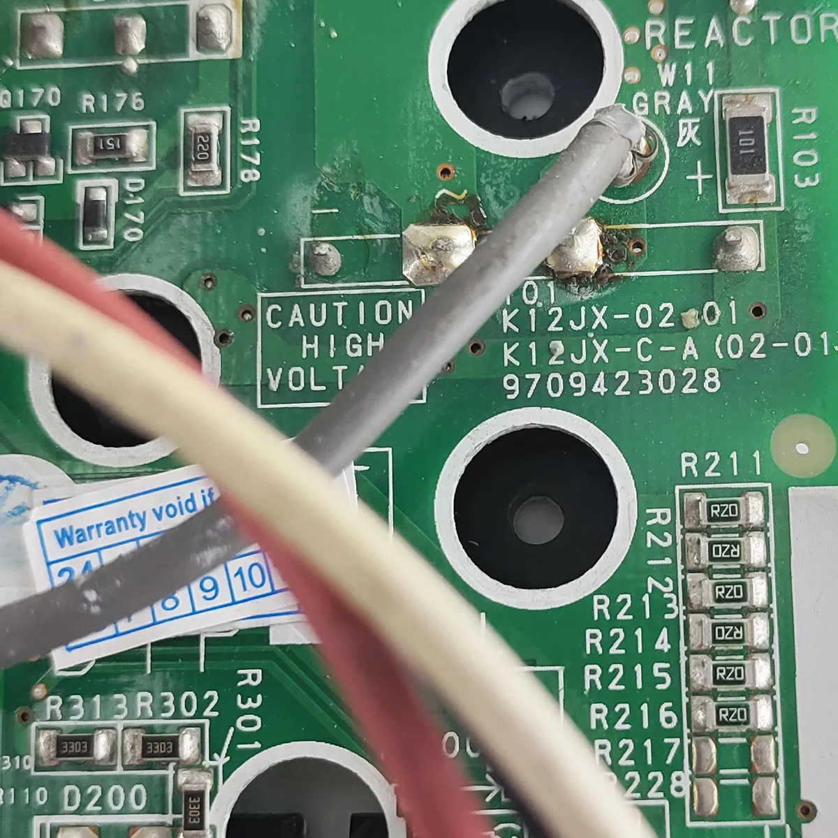 Usado para la placa de circuito de la placa de control del aire acondicionado Fujitsu 9709423028