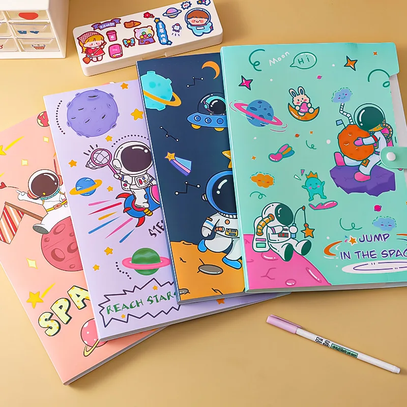 Cute A4 File Folder Bag Waterproof Document Paper Organizer Case School Stationery Student Office Accessories