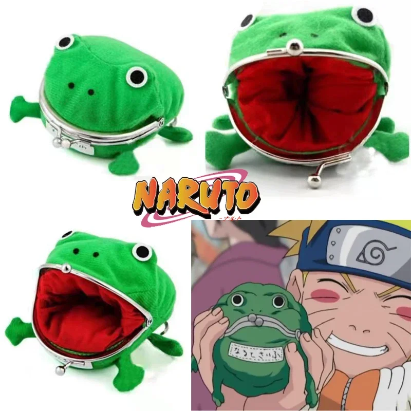 Naruto Frog Wallet Personalized Plush Coin Purse Key Bag Cartoon Cosplay Figure Bag Bag Accessories Halloween Birthday Gifts