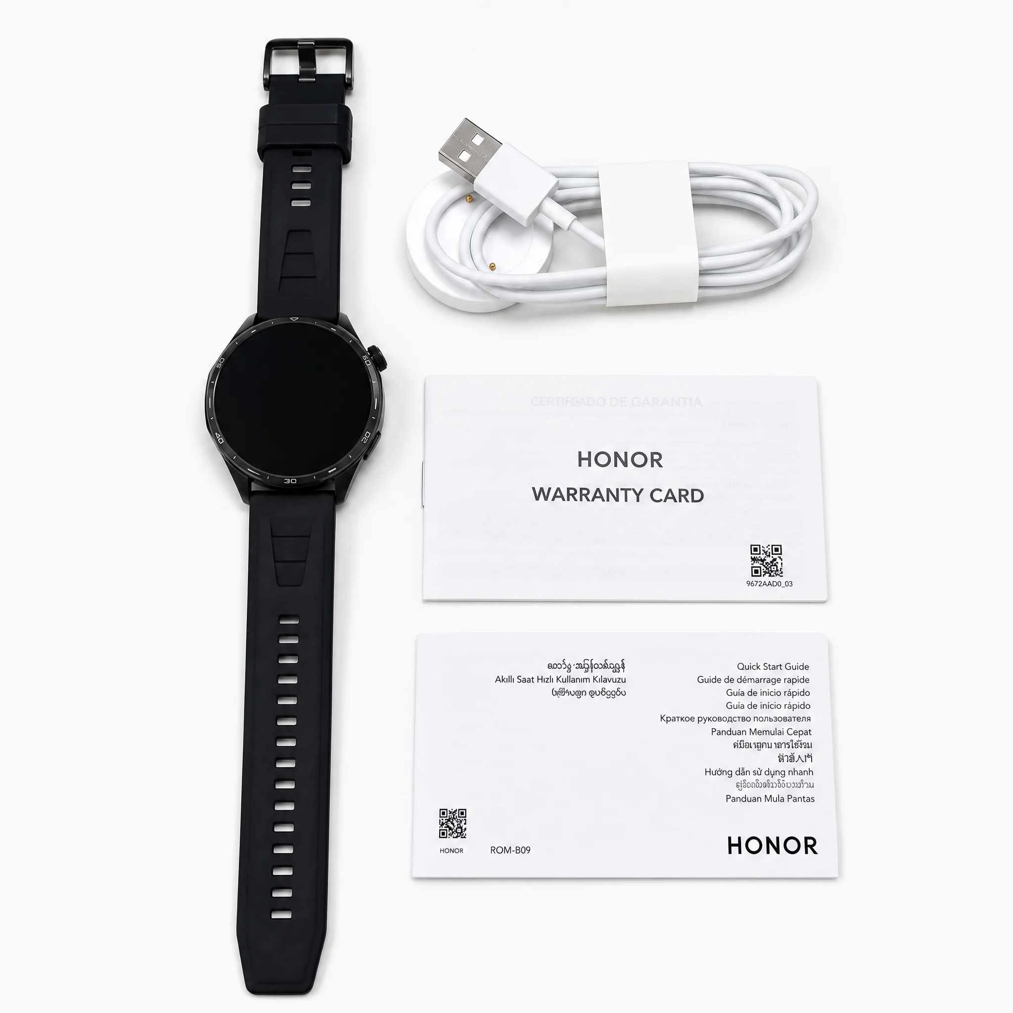 Smartwatch – Reloj inteligente Honor Watch 6, NFC, Batería de 980mAh con 35 días de autonomía, Pantalla AMOLED de 1.46″ , GPS de doble banda y 6 satélites, 120+ modos deportivos, Resistencia 5ATM + IP69, Compatible con iOS y Android 4