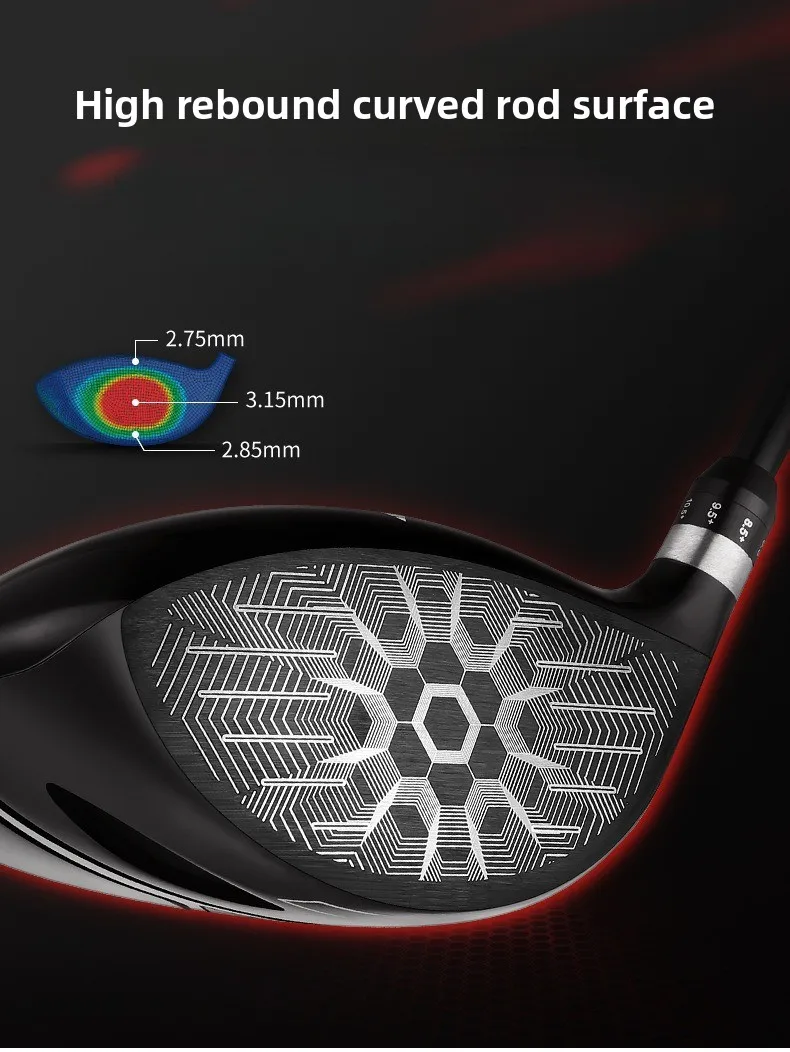 Титановый деревянный стержень Стержень из углеродного волокна Тройник с высоким отскоком Деревянный титановый ключ для гольфа