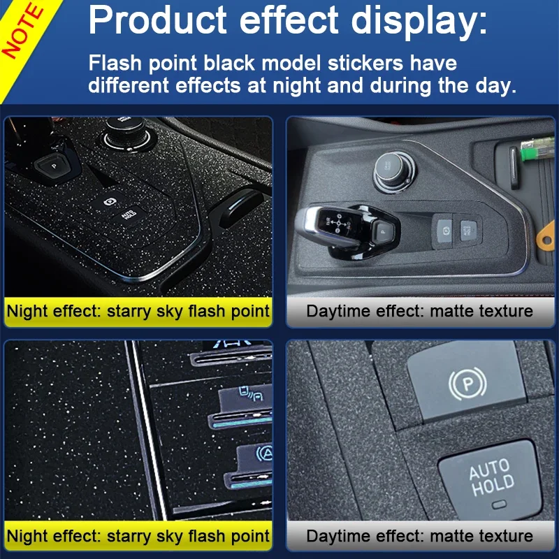 Car Interior Sticker For GAC Aion V Plus 2022 2023 2024 Car Gear Panel Sticker Gear Box Protective Film Carbon Black Accessories