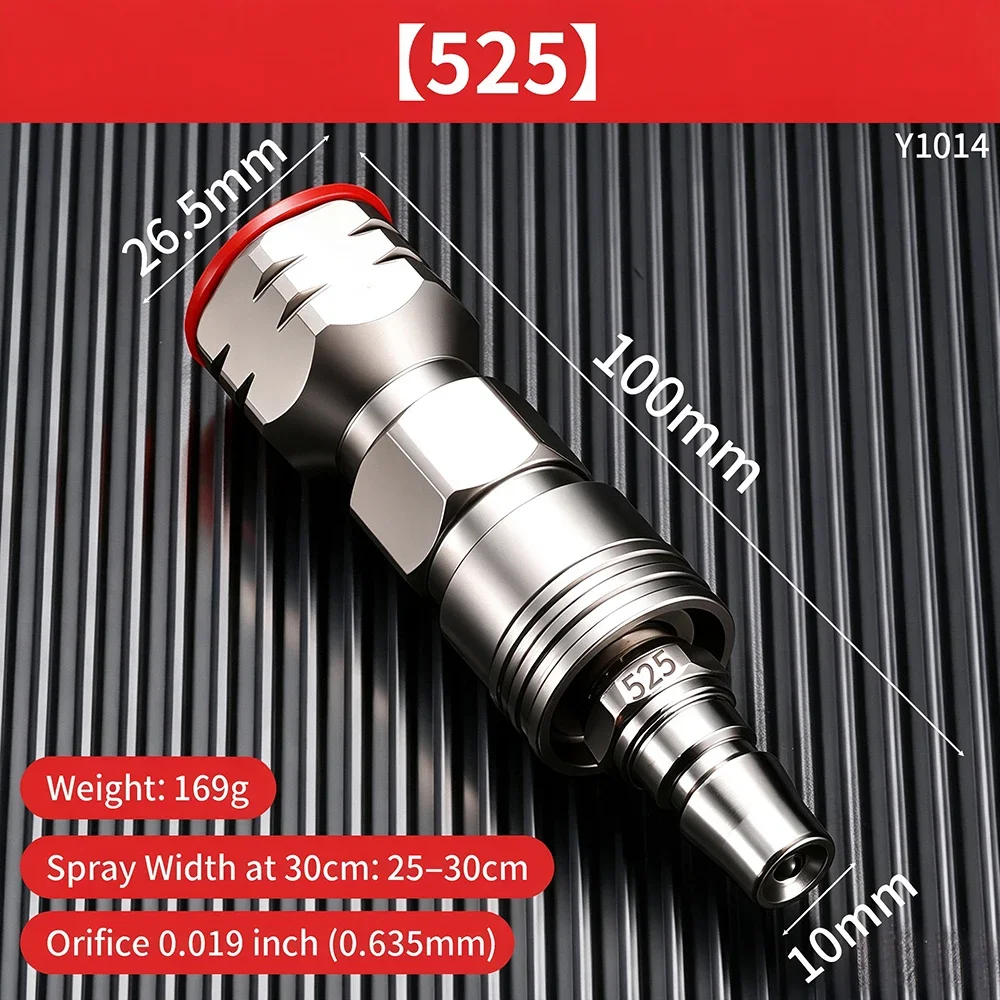 Edelstahl-Spritzdüse mit Schnellkupplung, Hochdruck-Zerstäubungsdüse für Airless-Farbspritzgeräte, universelles Ersatzzubehör – Detail 11