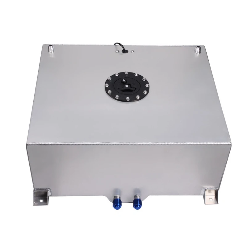 Universal 80L Square Aluminum Fuel Tank Plastic Cover  Inside with Sensor Fuel Tanks Applicable To Racing Cars  Accessories