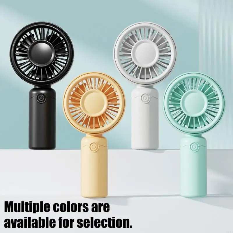 3 Speed USB Rechargeable Handheld Fan with Front Button Control, ABS Body for Desk, Office, Dorm, Reading and Commute Us