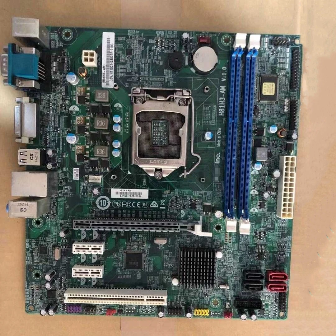 H81H3-AM Desktop Motherboard for Acer VD430 N4630 T4630 Desktop PC H81 1150 DDR3