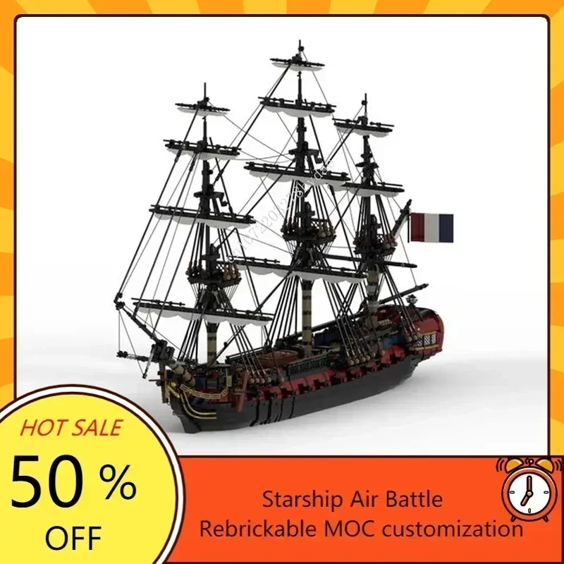 

6149PCS MOC The French Frigate "L'Emeraude "Custom Puzzles Model Technical Set DIY Educational Assembly Puzzle Toys Xmas Gifts