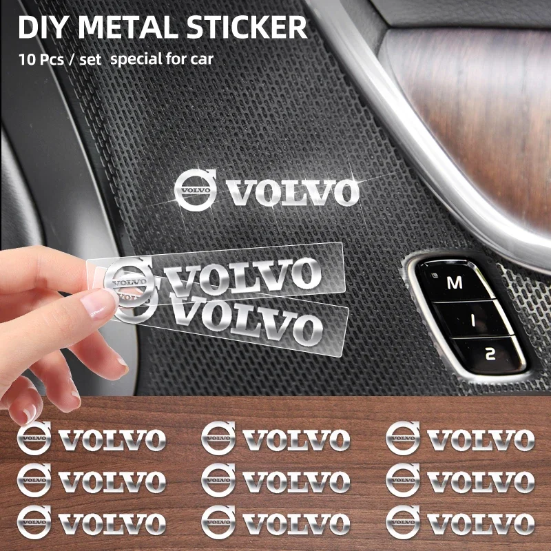 

2/5/10 шт. автомобильные наклейки, декоративные аксессуары с логотипом для Volvo Rdesign XC60 XC90 XC40 V50 V60 V40 EX30 S60 C30 V70 S90 AWD