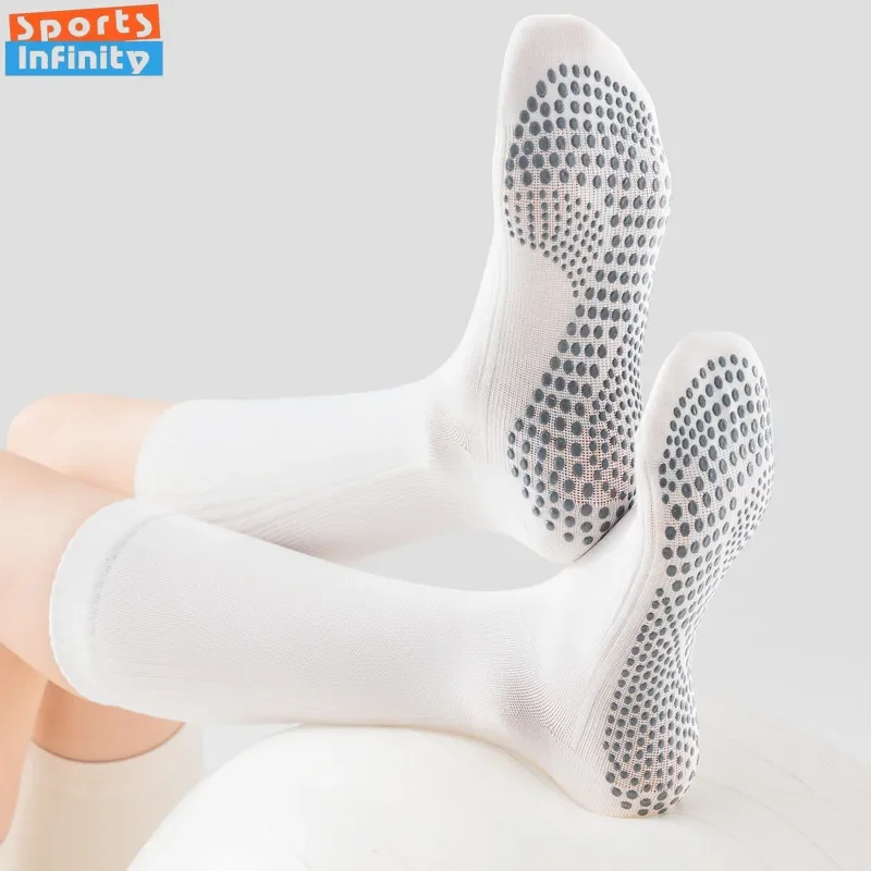 Spring and Summer Anti Slip Yoga Socks Cotton Breathable Women Professional Pilates Socks Indoor Fitness Dance Sports Socks
