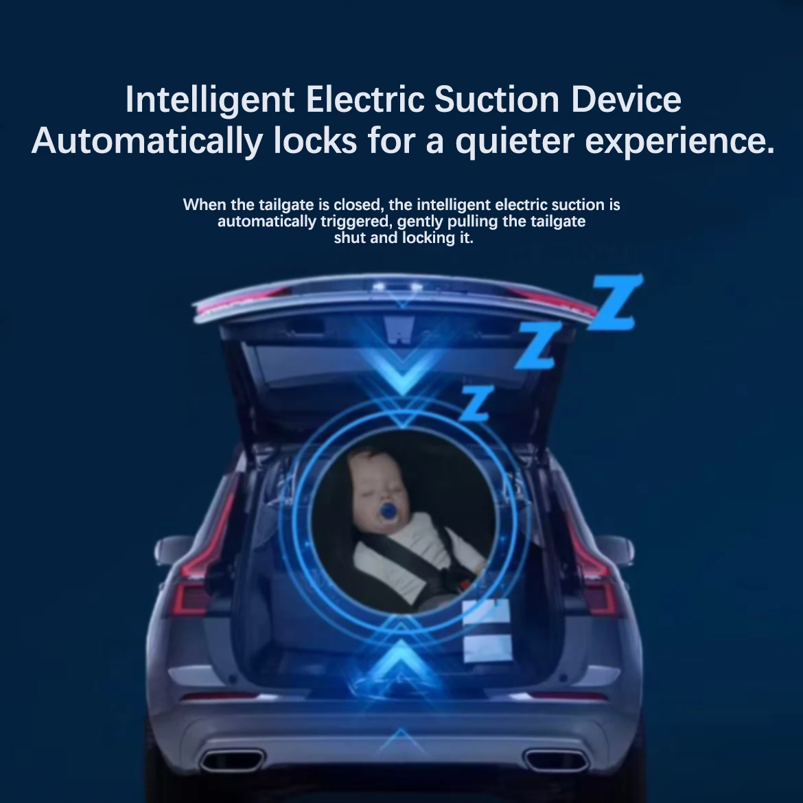 ل MG 5 SW EV/MG 5 EV EP22 2019-2024 أقفال شفط أوتوماتيكية للباب الخلفي الكهربائي مناسبة لنظام تعديل صندوق السيارة