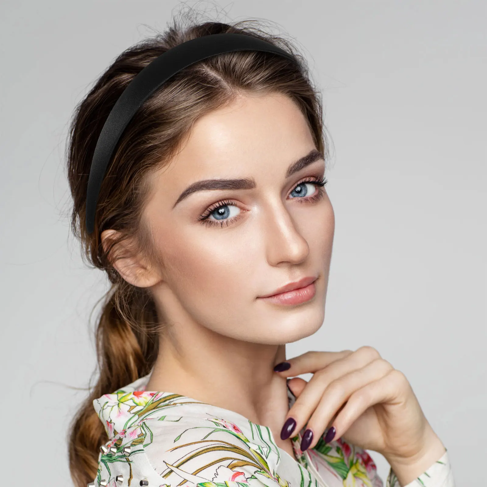 16 قطعة من أطواق الشعر البسيطة الأنيقة ذات الحواف الواسعة للنساء، أطواق شعر بسيطة أنيقة ومريحة للارتداء اليومي