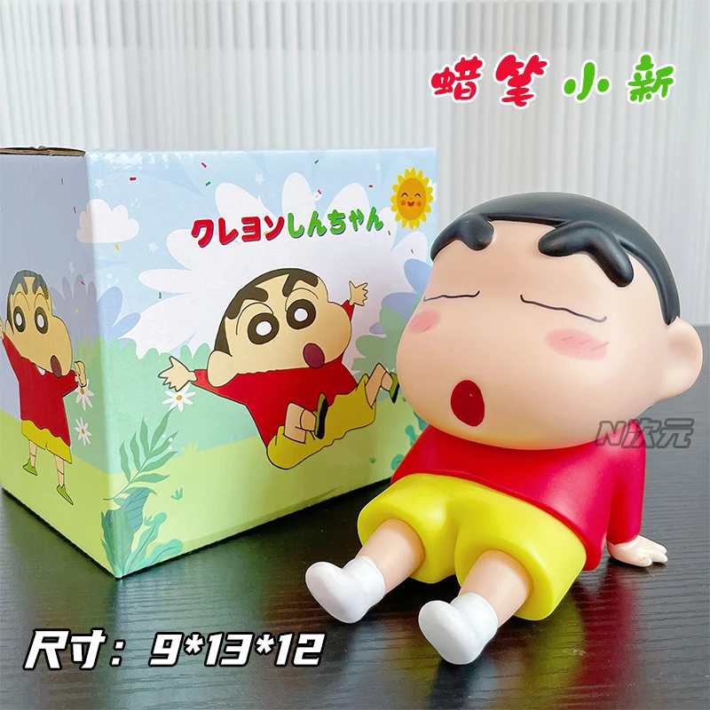 Crayon Shin Chan Mobile Phone Holder Cute Anime Desktop Ornament Figure Cute Doll Anime Trendy Gift Mobile Phone Holder