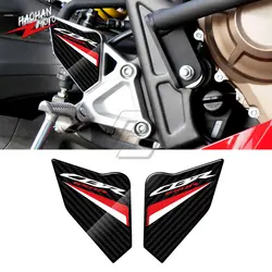 For Honda CBR650R 2019-2022 3D Carbon-look Triple Yoke Defender Sticker Side Tank Pad Protection