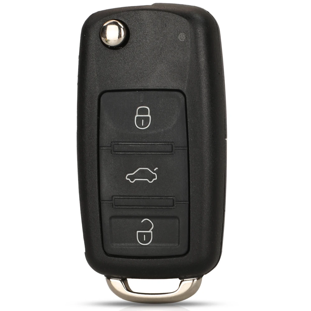 jingyuqin KR55WK45021/45022 Remote Car Key For VW/Volkswagen Phaeton Touareg 2002-2010 ID46 PCF7946 CHIP 315/433MHZ 3/3+1Buttons