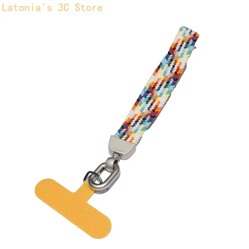 Textiles Handy-Handgelenk-Trageband mit Metallclip und Karteneinsatz für den pendeltauglichen, reisefreundlichen täglichen – Detail 5