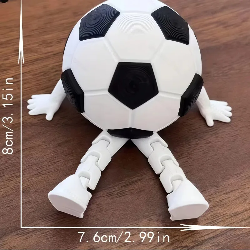 Football Companion Car Ornament - Soccer Enthusiast Collectible, Suitable for Car Interior Decor/Desk Display/Computer Accessory
