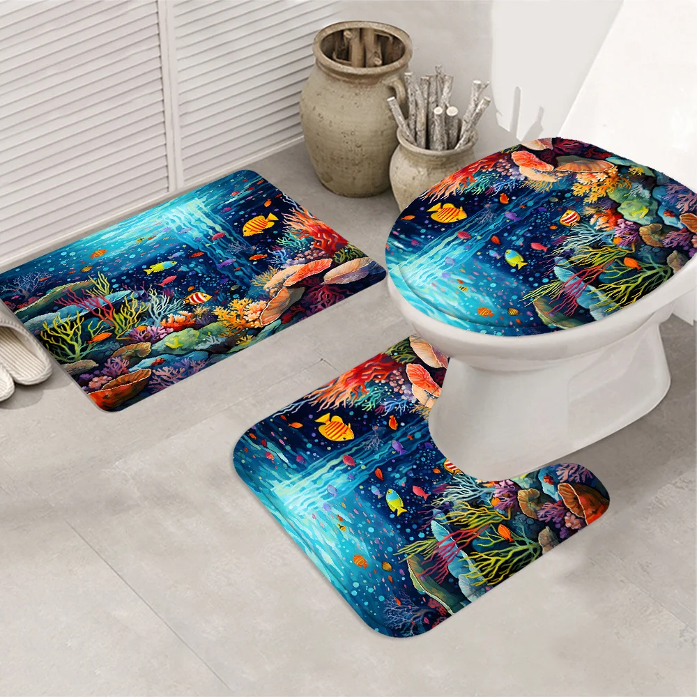 1/4 pezzi decorazione di Halloween modello regalo estivo tenda da doccia arredamento per il bagno decorazione di Halloween tenda da doccia per interni