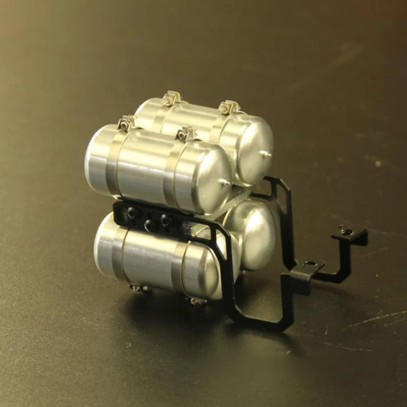 1:14th Scale Metal Gas Tank Decorate for Tamiya RC Truck SCANIA 770S R620 VOLVO BENZ Arocs MAN TGX Car Accessories