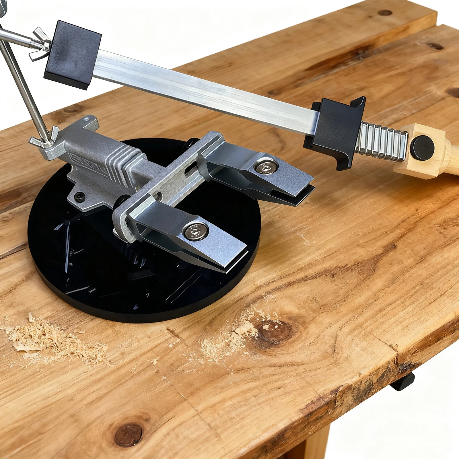 

Fixed Knife Sharpener with 3 Whetstones Knife Sharpening Kit Kitchen Grinding System for Kitchen and Restaurant Use