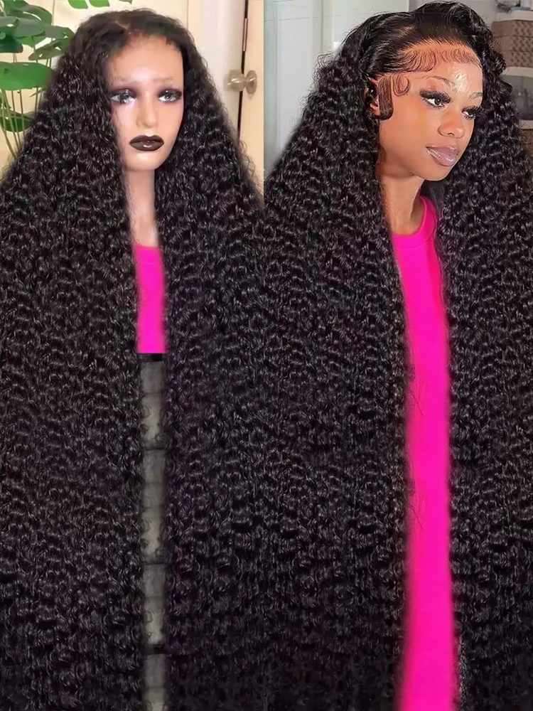 

Парик из натуральных волос с глубокой волной, 300% плотность, 13x6, 40-46 дюймов, прозрачный, бразильский, с эффектом водной волны, 13x4 фронтальный парик для женщин, предварительно прорезанный