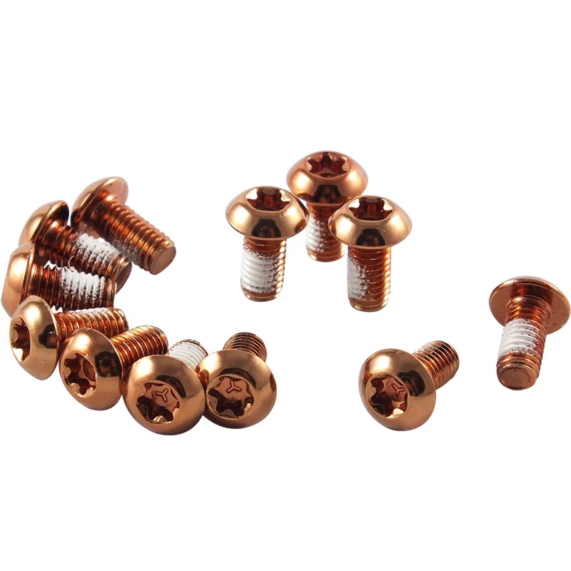 

24Pcs Cycling Bicycle Disc Brake Rotor Bolt T25 Torx M5*10L 304 Stainless Steel Screw Hydraulic Caliper Parts