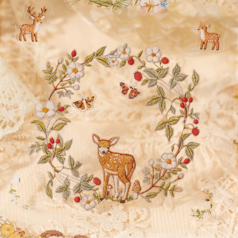 Mr.Paper 20 قطعة كتاب ملصقات م - مراجعة Embroidery Journal Book وسعره