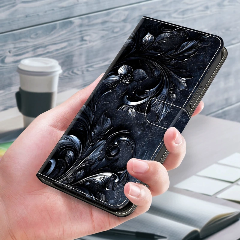 For Google Pixel 10 9 Pro Case Fashion Painted Pattern Wallet Flip Cases for Google Pixel 9 10 Pro XL 9A 10A Protective Cover