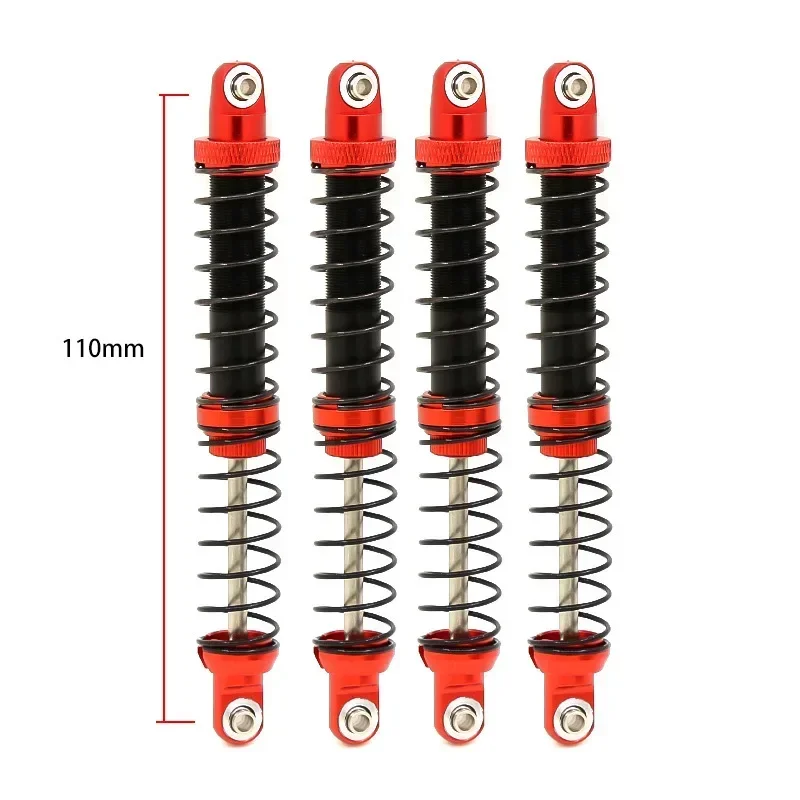 Ammortizzatore in metallo 70mm 80mm 90mm 100mm 110mm 120mm per 1/10 SCX10 Wraith RR10 TRX4 TRX6 ABSiMA Sherpa RC Crawler