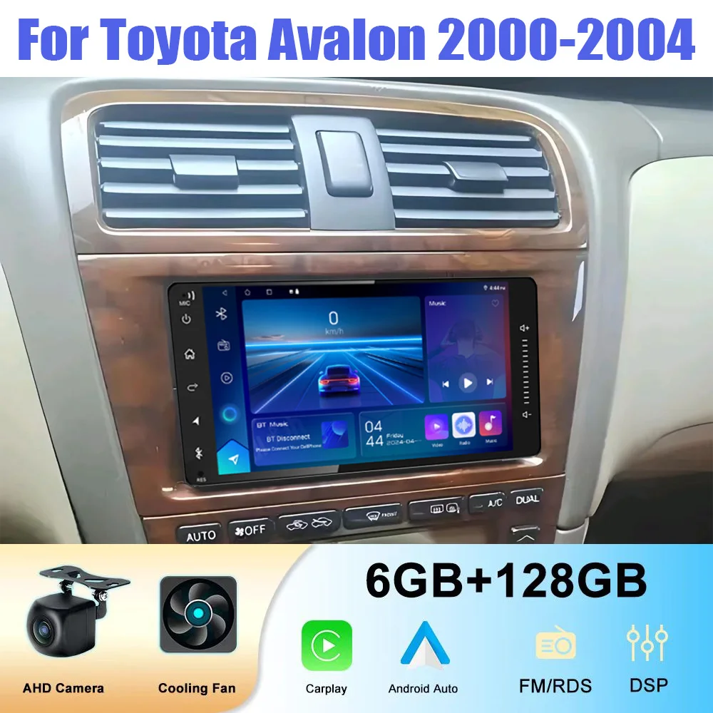 

7" 4+64GB For Toyota Avalon 2000-2004 Car Stereo Radio Wireless Carplay Android Auto FM BT WIFI Head Unit