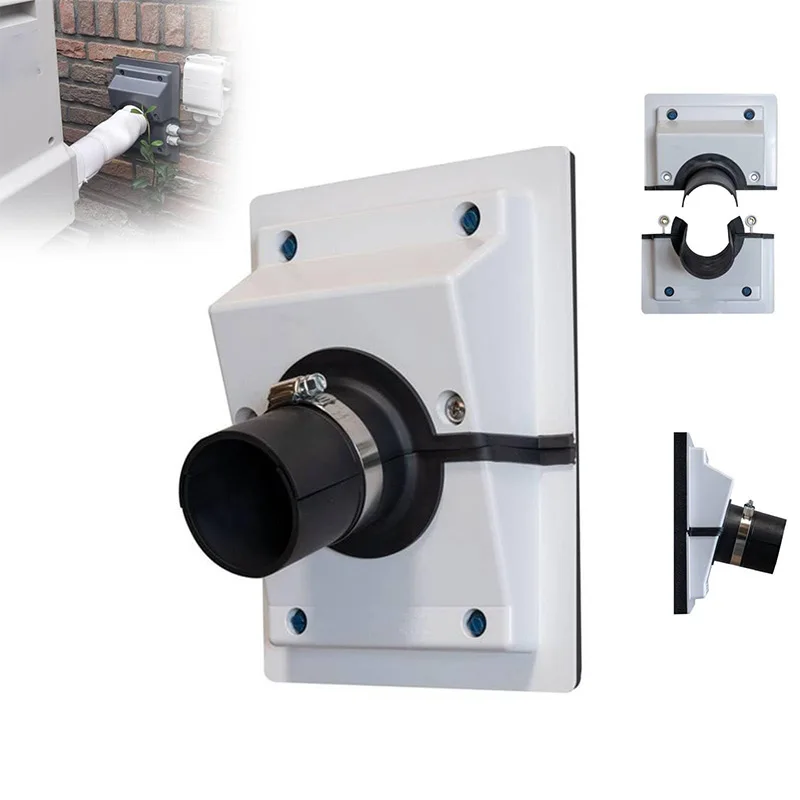 HVAC Wall Penetration Line-set Cover Kit Wire Assembly Cover Kit Split-body Cover Wall Cover Ac Line Set Air Conditioning System